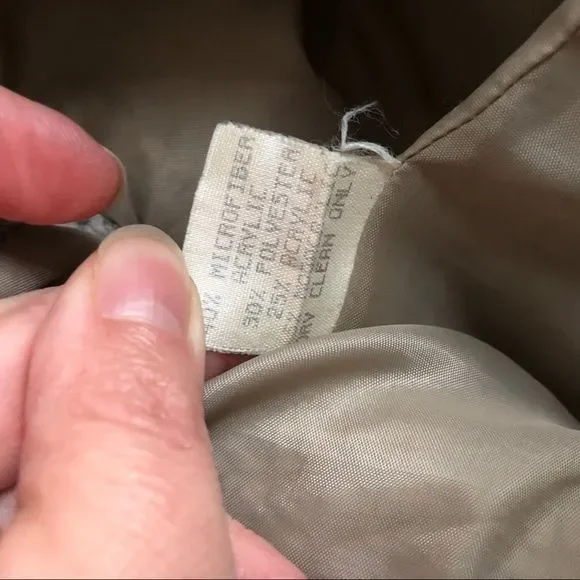 Harris Wallace Oatmeal Teddy Bear Zip Jacket S - Picture 8 of 8